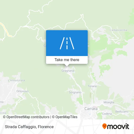 Caffaggio Road map