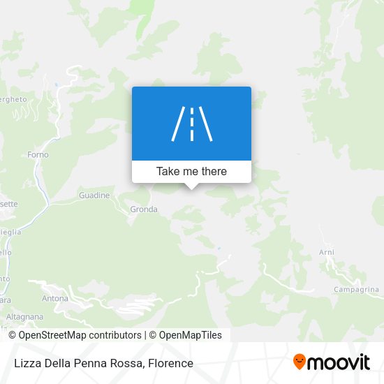 Lizza Della Penna Rossa map