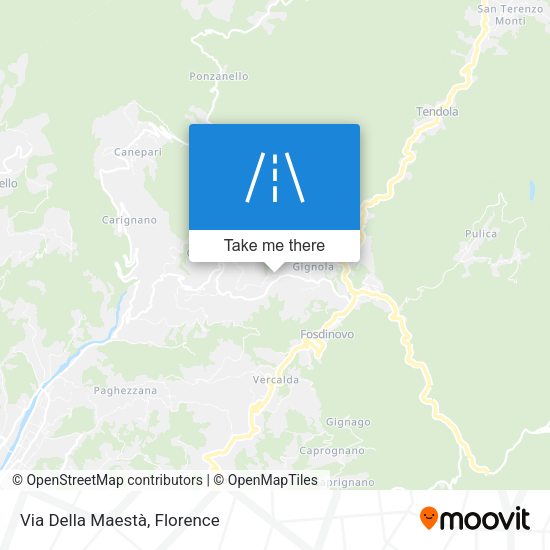Via Della Maestà map