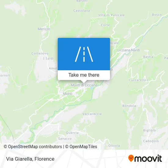 Via Giarella map
