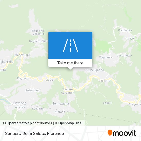 Sentiero Della Salute map