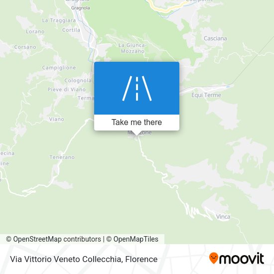 Via Vittorio Veneto Collecchia map
