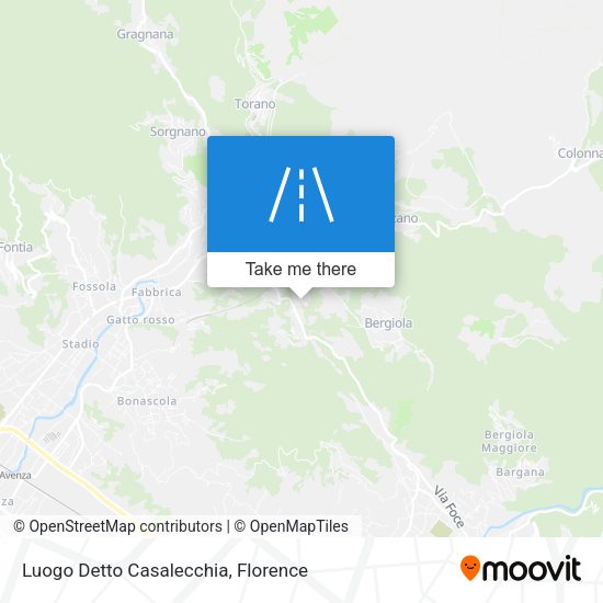 Luogo Detto Casalecchia map