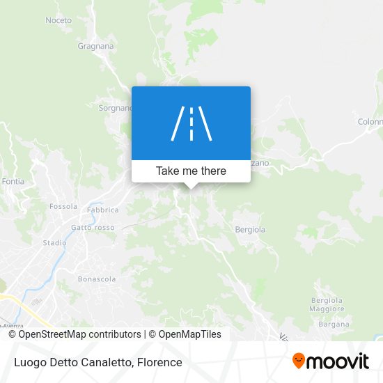 Luogo Detto Canaletto map
