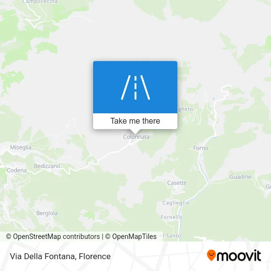 Via Della Fontana map