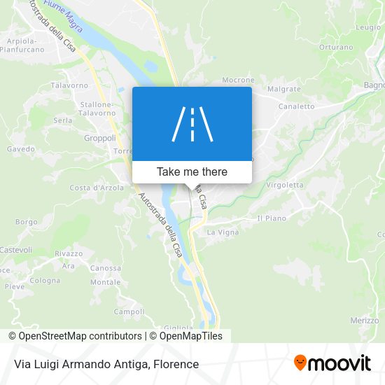 Via Luigi Armando Antiga map