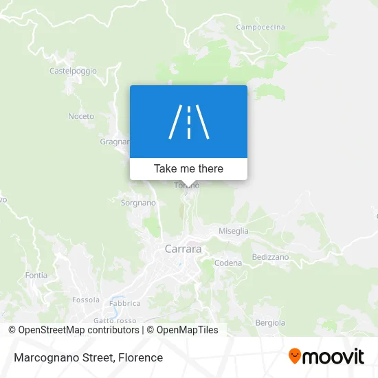 Marcognano Street map