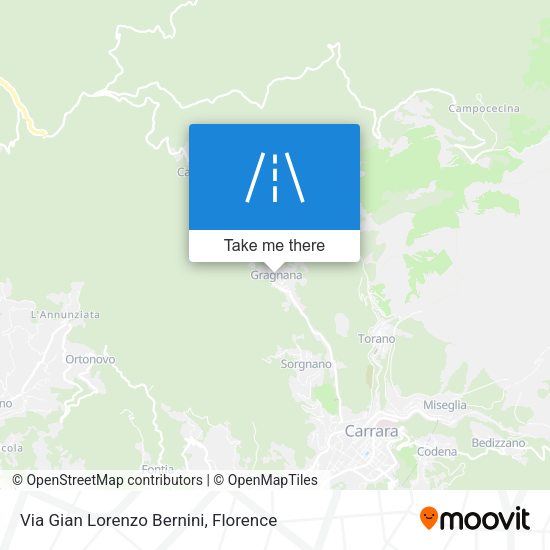 Via Gian Lorenzo Bernini map
