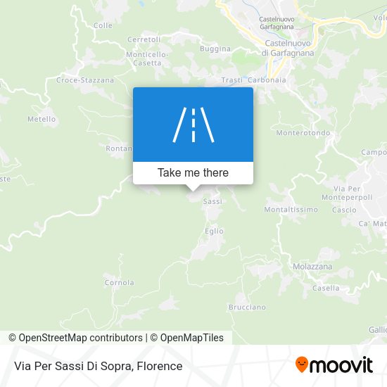 Via Per Sassi Di Sopra map
