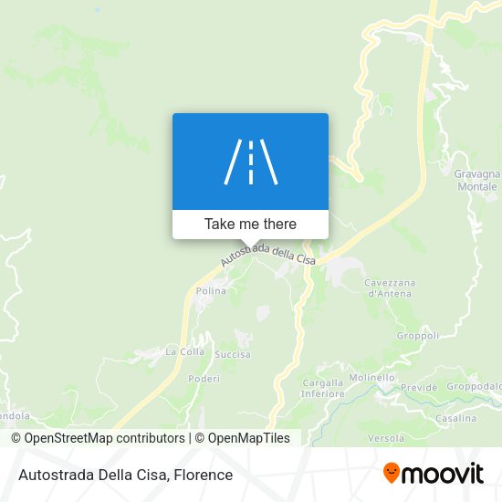 Autostrada Della Cisa map
