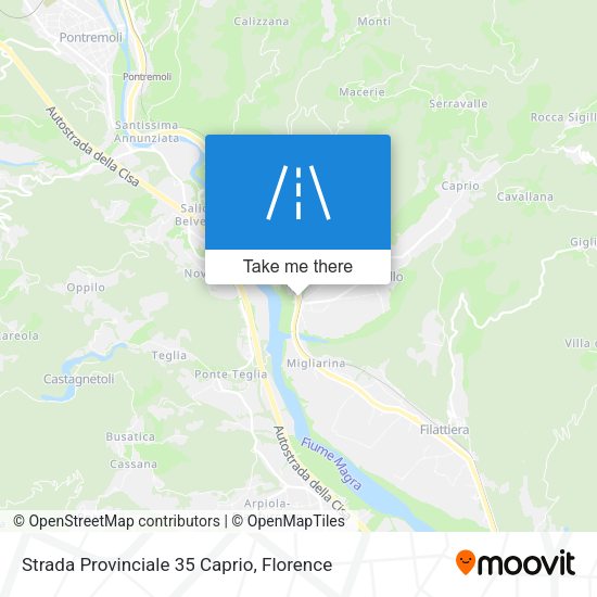 Strada Provinciale 35 Caprio map