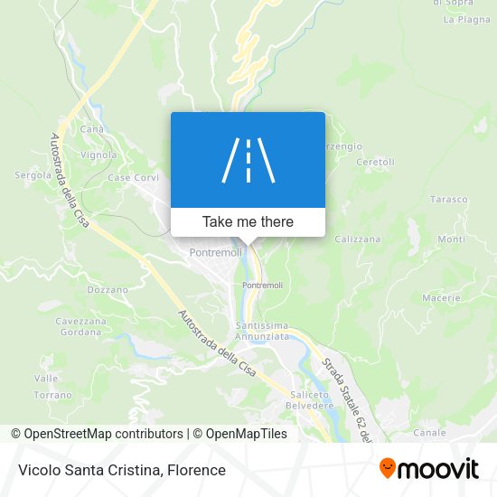 Vicolo Santa Cristina map