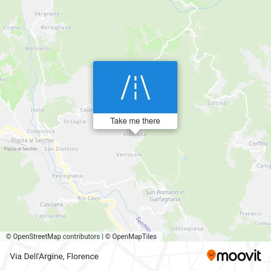 Via Dell'Argine map