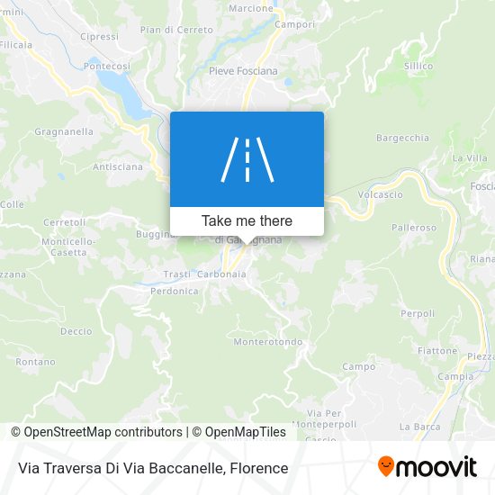 Via Traversa Di Via Baccanelle map