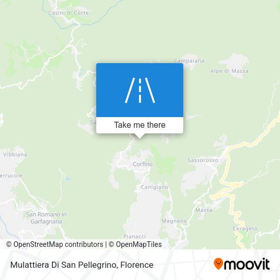 Mulattiera Di San Pellegrino map