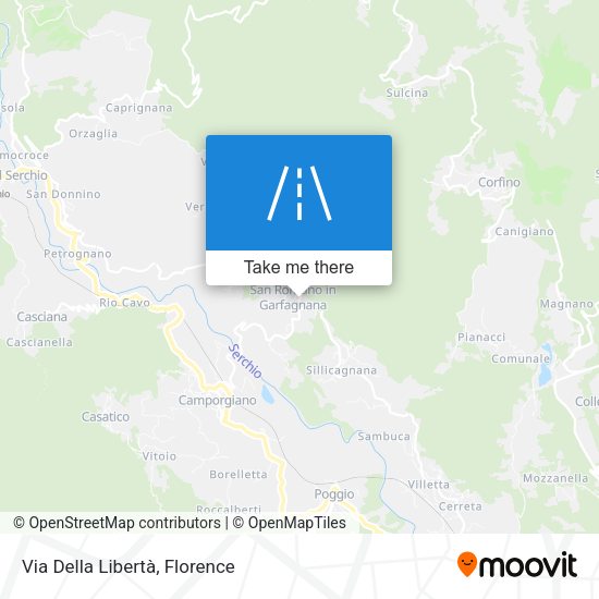 Via Della Libertà map