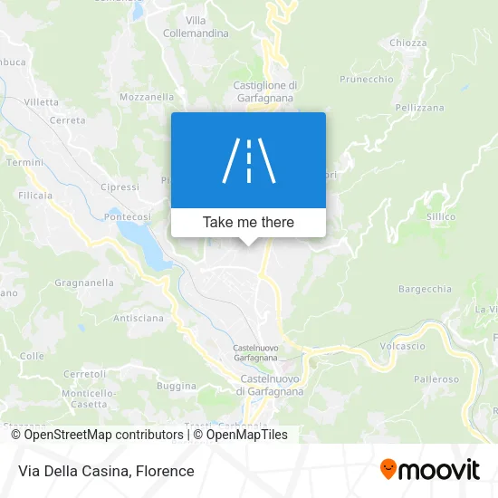 Via Della Casina map