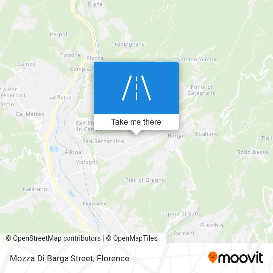 Mozza Di Barga Street map