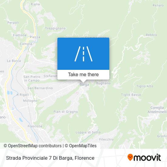 Strada Provinciale 7 Di Barga map