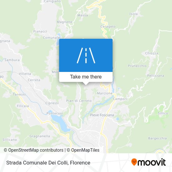 Strada Comunale Dei Colli map