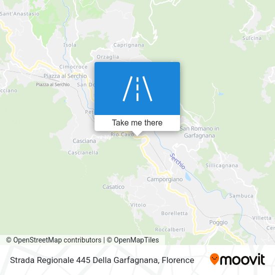 Strada Regionale 445 Della Garfagnana map