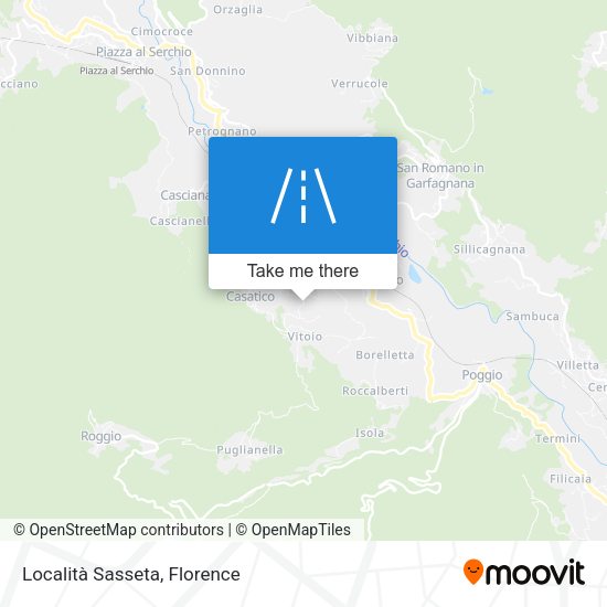 Località Sasseta map
