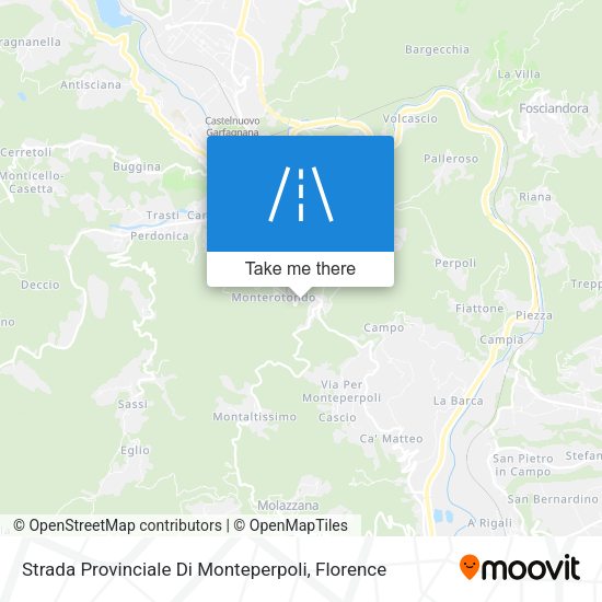 Strada Provinciale Di Monteperpoli map