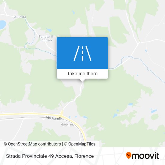 Strada Provinciale 49 Accesa map