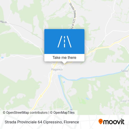 Strada Provinciale 64 Cipressino map