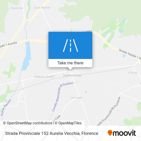 Strada Provinciale 152 Aurelia Vecchia map