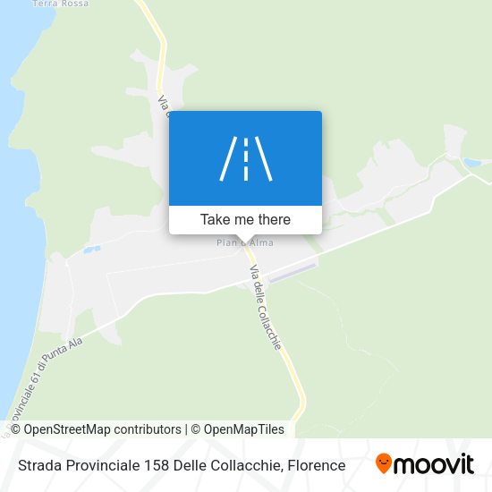 Strada Provinciale 158 Delle Collacchie map