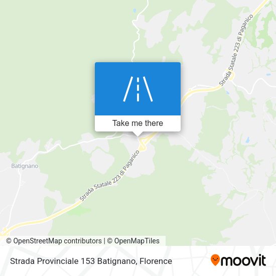 Strada Provinciale 153 Batignano map