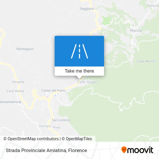 Strada Provinciale Amiatina map
