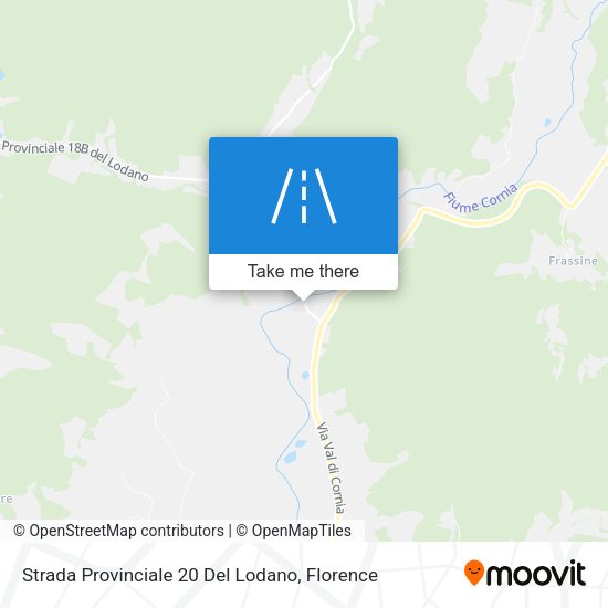 Strada Provinciale 20 Del Lodano map