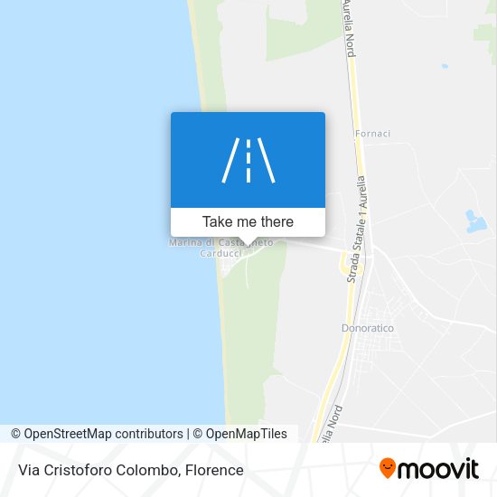 Via Cristoforo Colombo map