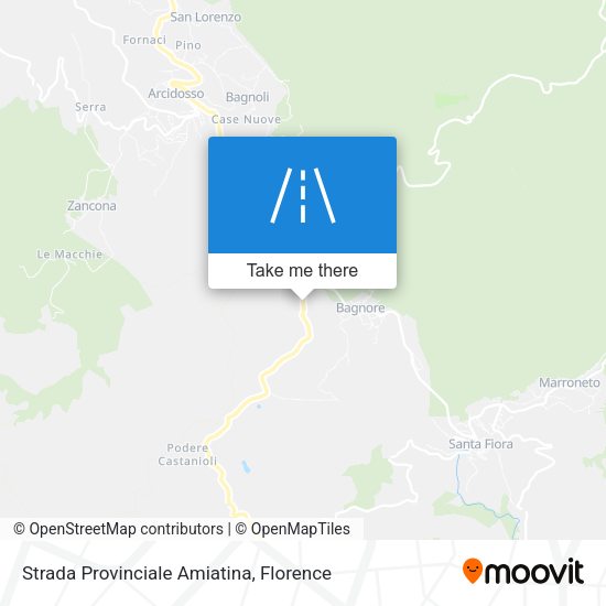 Strada Provinciale Amiatina map