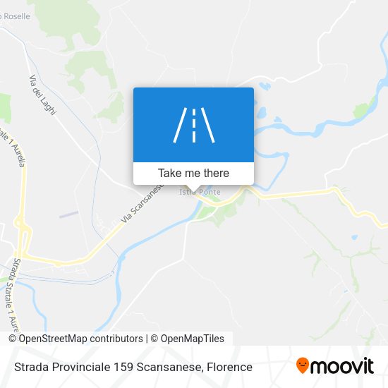 Strada Provinciale 159 Scansanese map