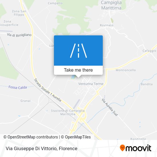 Via Giuseppe Di Vittorio map