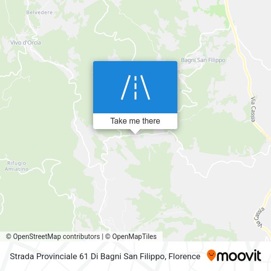 Strada Provinciale 61 Di Bagni San Filippo map