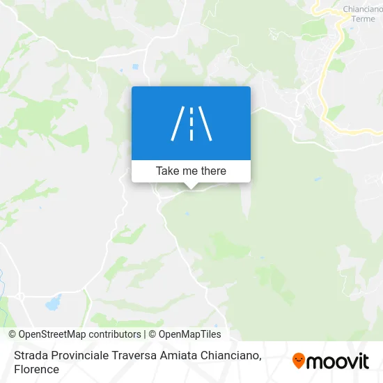 Provincial Road Traversa Amiata Chianciano map