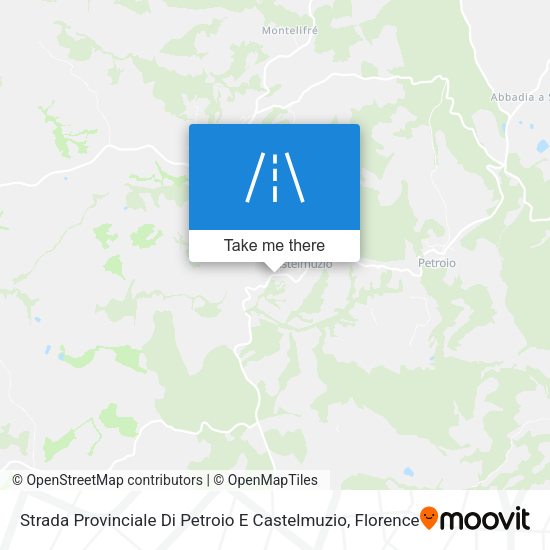 Strada Provinciale Di Petroio E Castelmuzio map