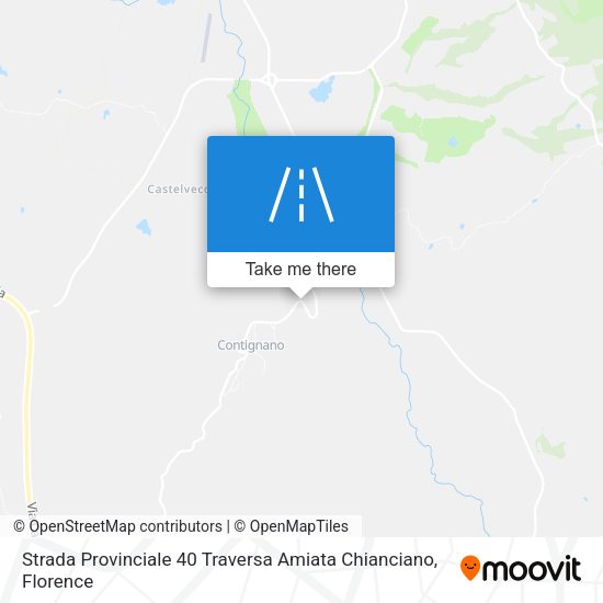 Strada Provinciale 40 Traversa Amiata Chianciano map