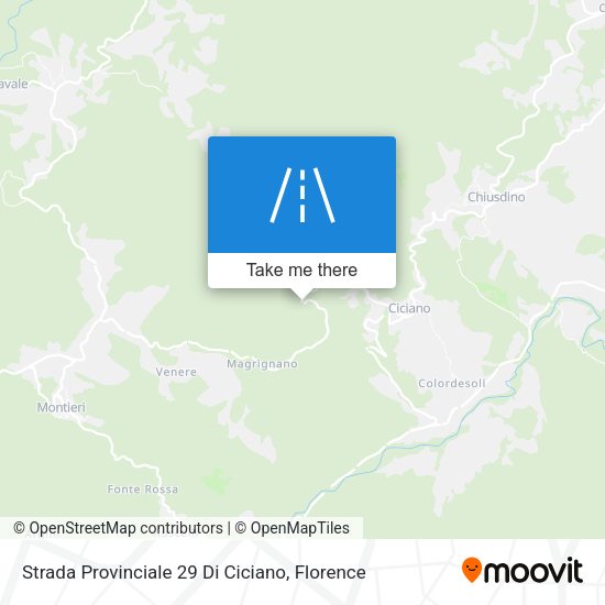 Strada Provinciale 29 Di Ciciano map