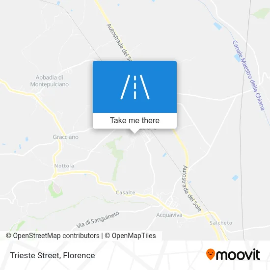Trieste Street map