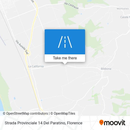 Strada Provinciale 14 Del Paratino map