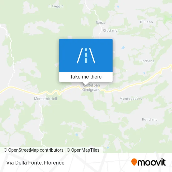 Via Della Fonte map