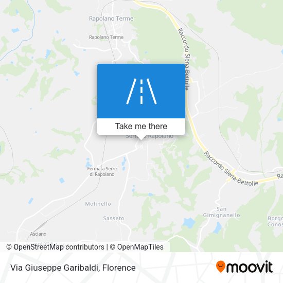 Via Giuseppe Garibaldi map