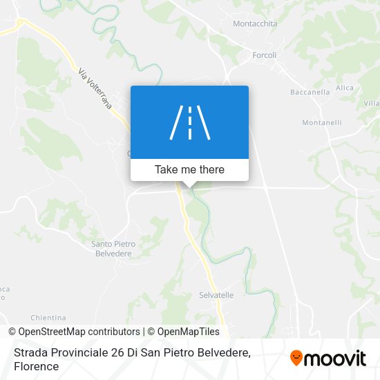 Strada Provinciale 26 Di San Pietro Belvedere map