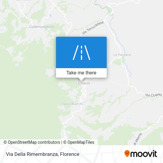Via Della Rimembranza map