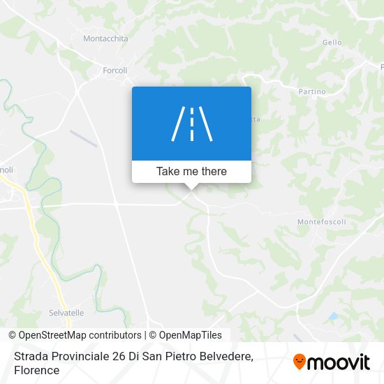 Strada Provinciale 26 Di San Pietro Belvedere map